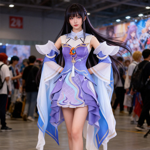 游龙堇华cos服王者荣耀西施游龙堇紫色华服小紫龙cosplay女装全套
