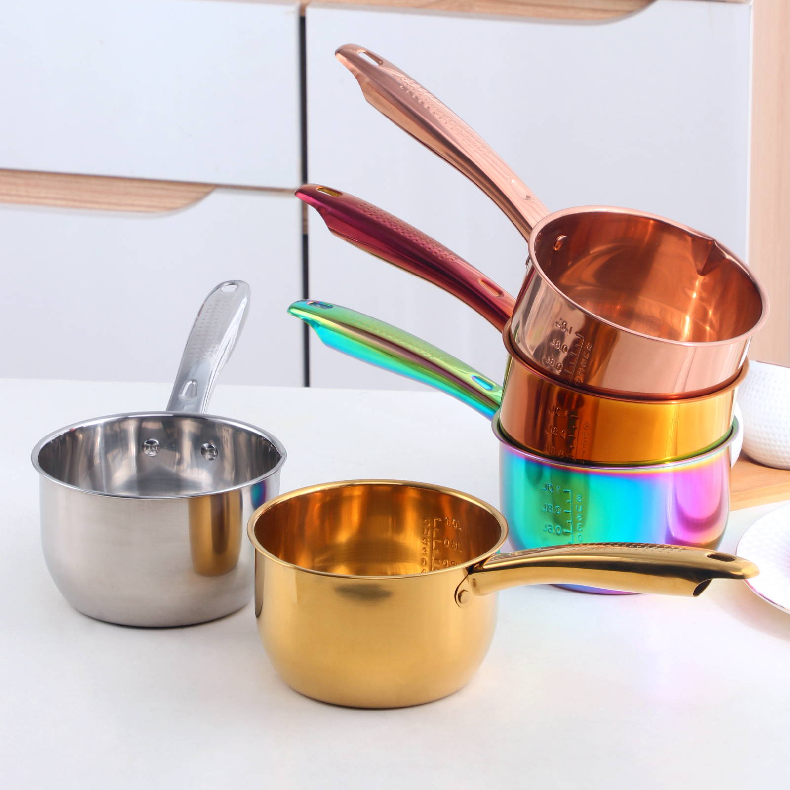 加厚304不锈钢水勺家用