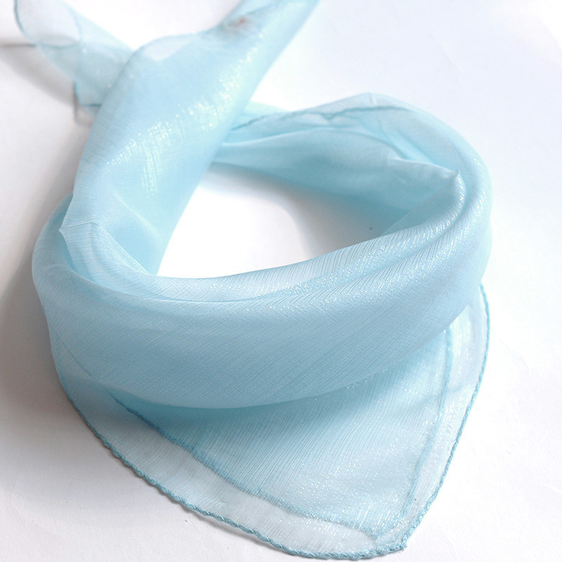 高档桑蚕丝纯真丝巾小方巾领巾