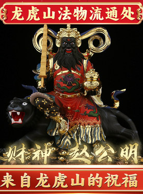龙虎山武财神赵公明真身神像供奉