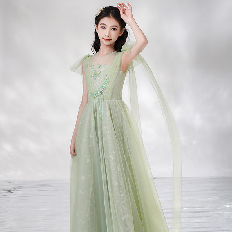 喜调长款礼服女高档清新