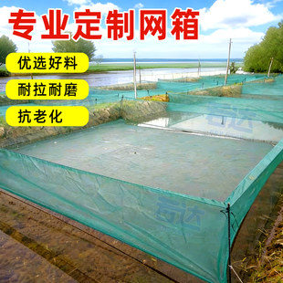 网箱养殖专用养鱼存鱼不伤鱼隔离鱼塘鱼苗小网箱黄鳝河里渔网定制