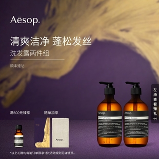 【海外店】Aesop伊索 洗发露两件组：丰盈+均衡洗发露洗发水