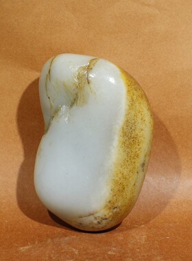 真皮原籽天然白玉籽料原石和田玉