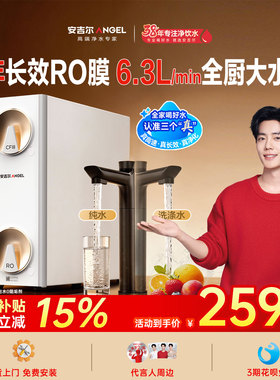 安吉尔政府补贴家用直饮机厨房自来水ro过滤哪吒高速净水器1400G