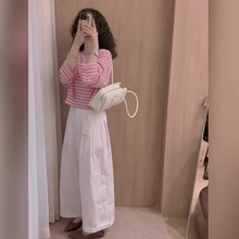 2025新款夏装穿搭一整套小个子巨好看的大方得体休闲两件套装裤女