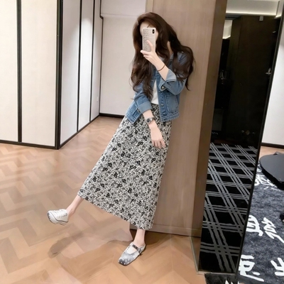 微胖mm御姐炸街盐系穿搭两件套装