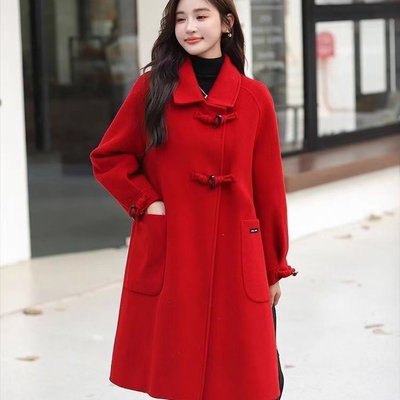 中长款羽绒内胆可拆卸呢子大衣