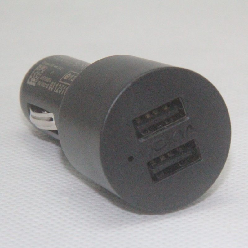 诺基亚车充DC-20车载充电器 1A双USB 汽车点烟器一拖二通用型