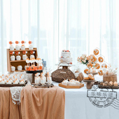 室内外婚礼甜品台宝宝宴下午茶歇布置北京同城配送送