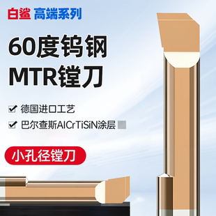 小孔径不锈钢镗孔刀内孔小径镗刀MTR3钨钢合金微型车床小孔镗刀杆