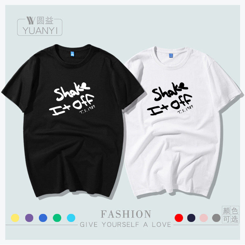 c121 taylor衣服 泰勒斯威夫特 明星同款shake it off男女短袖t恤