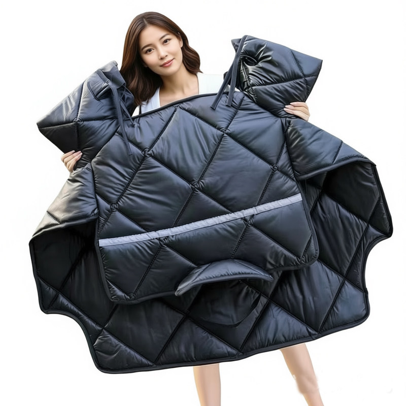 佳致-电动车挡风被/冬季防风防水挡风加大加厚电瓶车摩托保暖通用