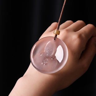 羊子珠宝 大圣归来 老坑玻璃种意境圆牌翡翠 静美获奖收藏级F