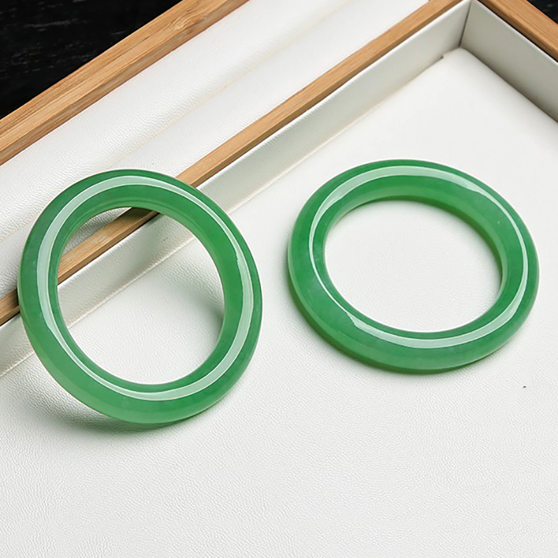 羊子珠宝传家收藏冰种圆条镯