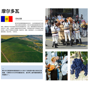 【摩尔多瓦三大酒庄之一】2023年摩尔多瓦进口梅洛半甜红葡萄酒