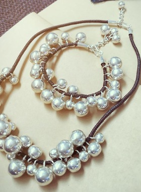 泰国纯银开口可调节手链定制