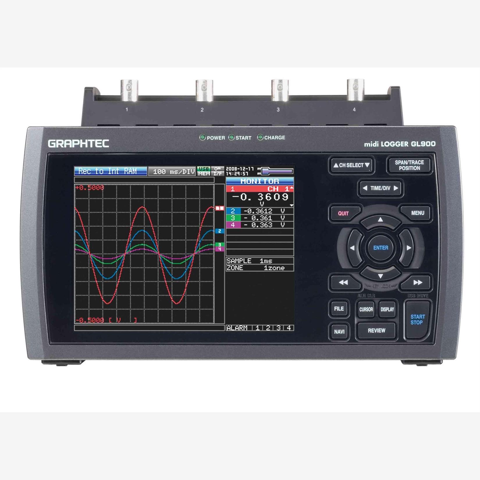 日本图技(GRAPHTEC)便携式高速记录仪GL900-4 替代品 GL2000