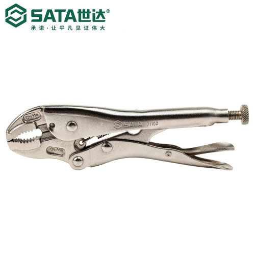 SATA世达工具5寸7寸10寸圆口带刃大力钳夹钳子71101/71102/71103