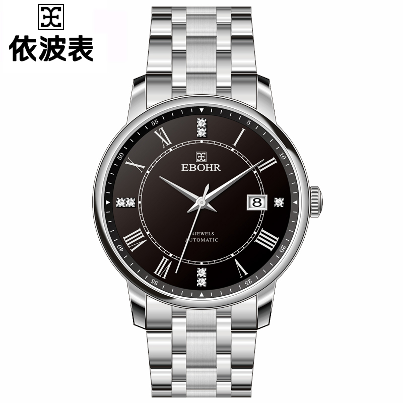 z【线下专柜款】依波ebohr情侣手表自动机械表防水简约男女表7038