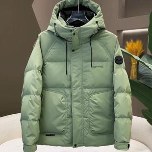 男士羽绒服冬季连帽2025新款防寒保暖加厚韩版帅气男装休闲外套男