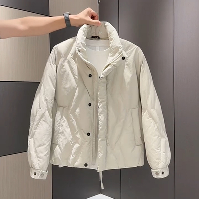 男款羽绒服冬装立领宽松