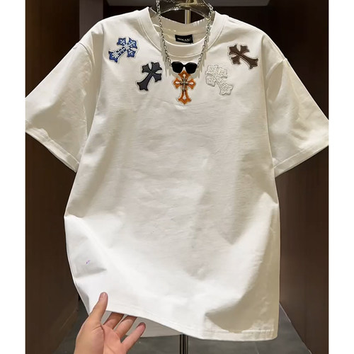 欧货潮牌短袖男宽松T恤衫