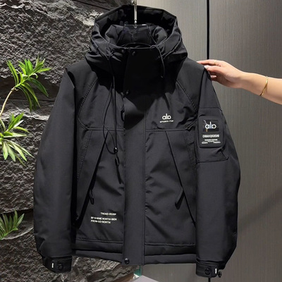 男款羽绒服连帽冲锋衣加厚