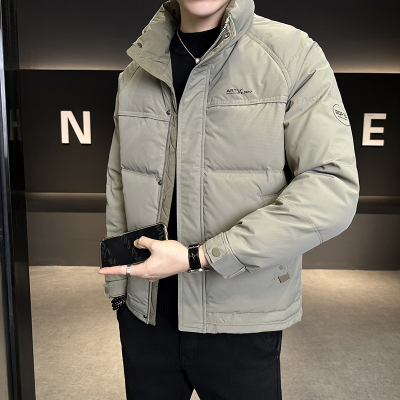 男士白鸭绒羽绒服保暖
