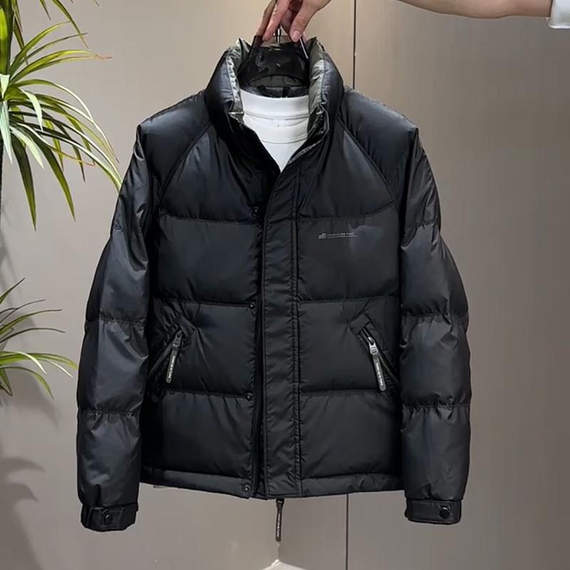 立领羽绒服男款冬天保暖外套韩版帅气潮牌短款加厚潮流男士防寒服
