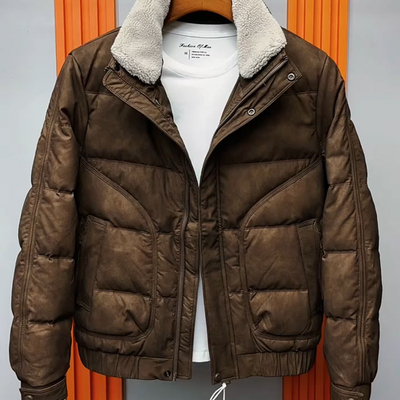 短款羽绒服男款立领修身外套