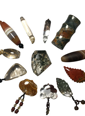 天然水晶貔貅项坠婴儿绿幽灵