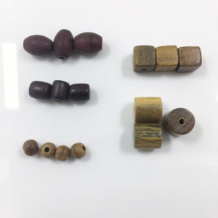 小叶紫檀金丝檀木黄花梨文玩散珠木头佛珠108念珠手链配件diy隔片