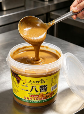 尚古石磨二八酱花生芝麻酱餐饮商用老北京风味火锅蘸料串串拌菜酱
