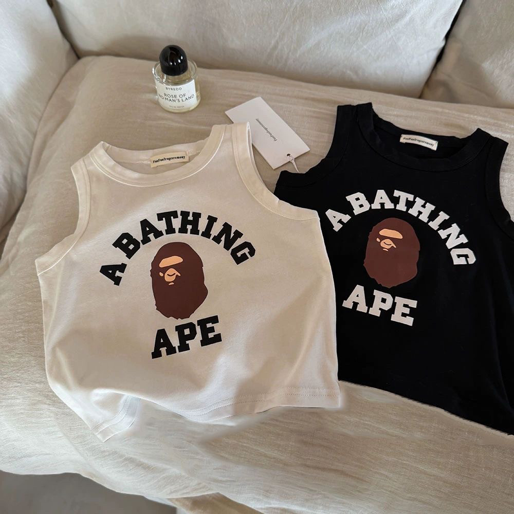 日系儿童潮牌童装夏季男女宝宝无袖背心T恤洋气印花百搭坎肩上衣,童装/婴儿装/亲子装,T恤,淘宝优惠券,粉丝福利购,淘宝优惠卷