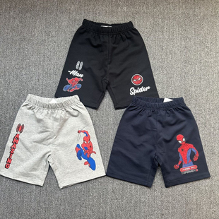 2025中小童夏季新款卡通动漫蜘蛛侠休闲短裤男童韩版五分裤中裤潮