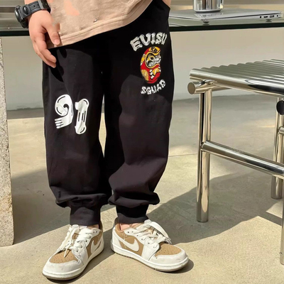 中小童猿猴运动裤春秋韩版束脚裤