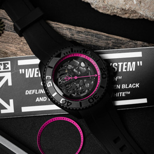 韦恩船员手表VENCREW利维坦系列 男生学生手表夜光防水机械手表男