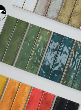 欧式渐变长条砖60*240十二生肖瓷砖厨卫阳台墙砖客厅民宿奶茶店