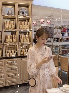春秋新款流行长裙子女夏很仙的法国小…