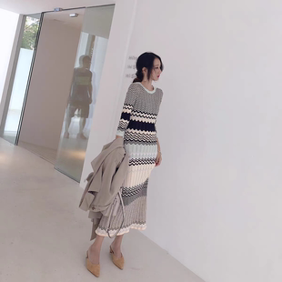 复古港风chic包臀裙子春款有女人味的连衣裙新款女