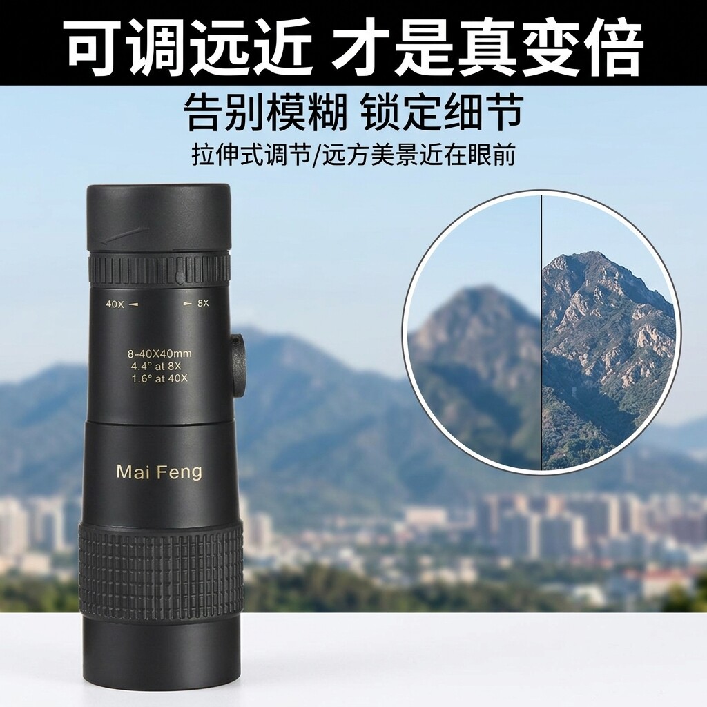 可调远近 变倍望远镜单筒高清高倍夜视手机拍照演唱会成人望远镜