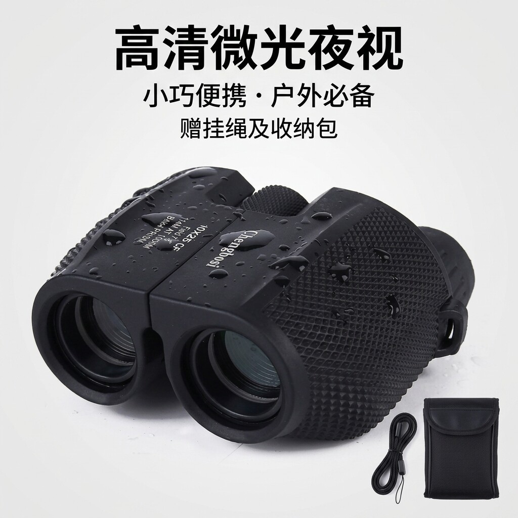 户外双筒望远镜小型便携高倍高清演唱会儿童望眼镜迷你观剧看话剧