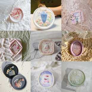 火漆印章章头花瓶动物枫叶多层精雕可爱小熊蛋糕面包异形浮雕铜头