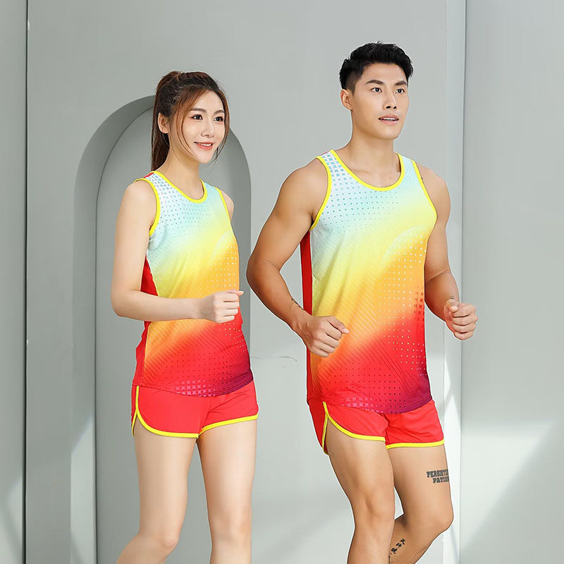 田径服运动员体育生训练服短跑体考跑步背心比赛服运动服队服定制