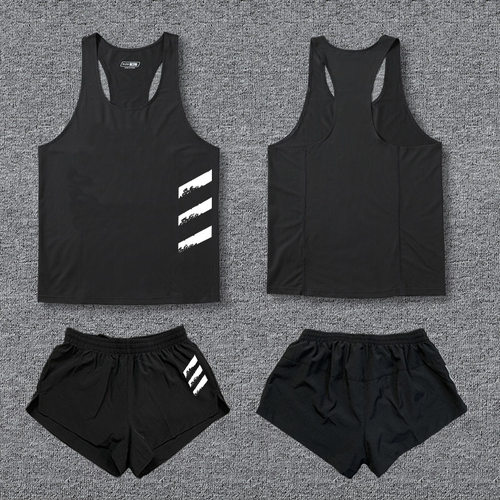 田径服套装体育生训练服马拉松运动会跑步背心三分裤短跑体考队服