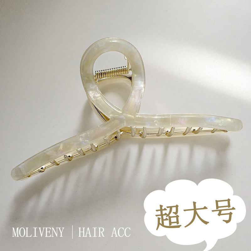 抓夹金属醋酸气质鲨鱼夹超大号