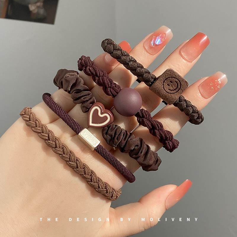 头绳简约时尚橡皮筋高弹力10根装