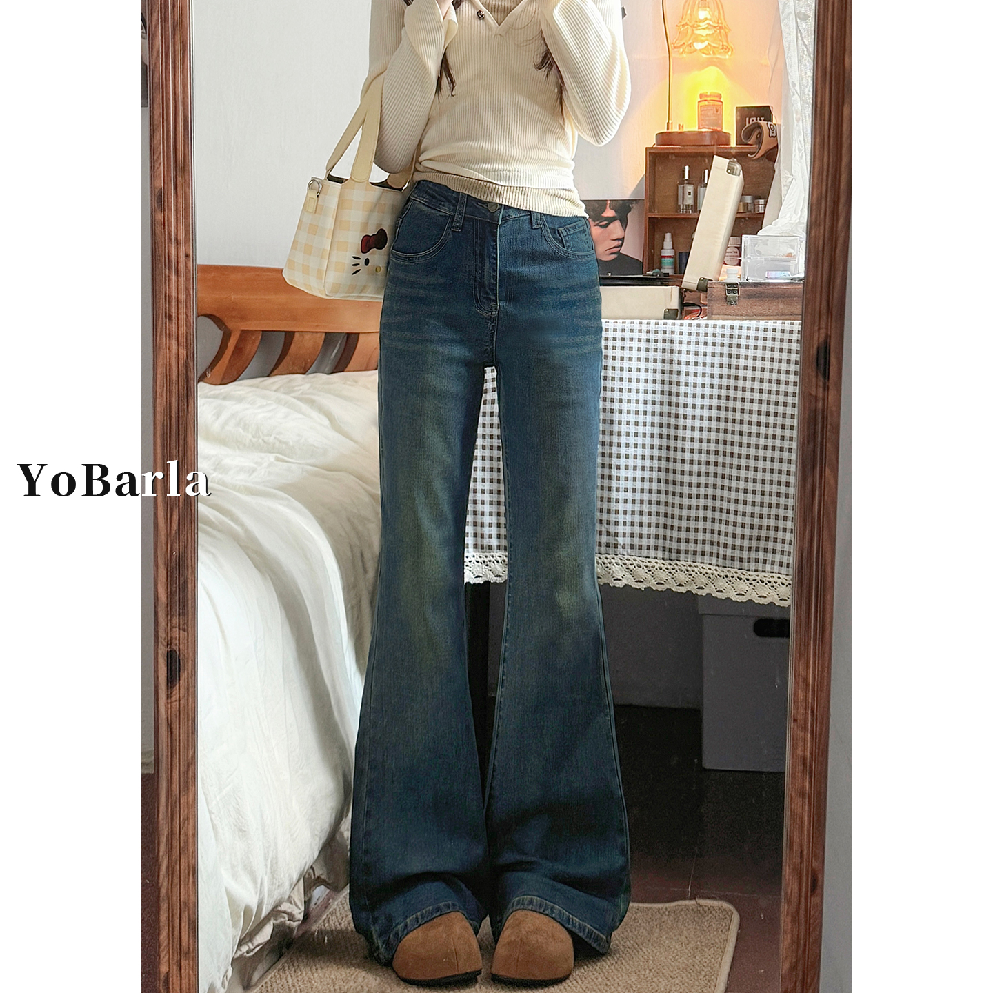 谁穿谁好看，闭眼入的微喇牛仔裤