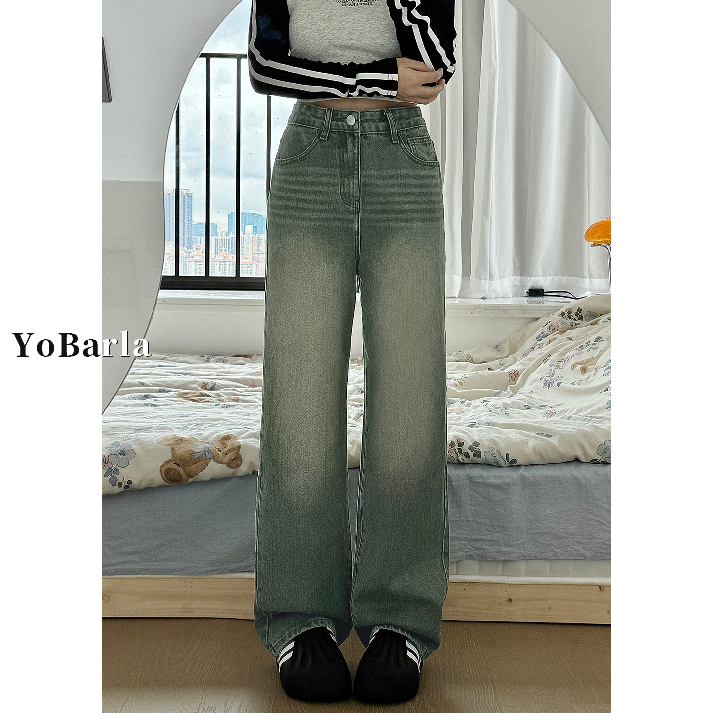 巨显瘦的牛仔裤，谁穿谁好看！